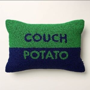 Kate Spade NY x Target Green and Blue Beaded Couch Potato Pillow